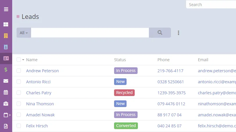 CRM Lead Management Dashboard - Track leads, contacts, and sales pipeline